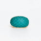 Avenue Chic - Women's Exotic Leather Dome Ring
