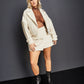 Royalty by Maluma Women's Herringbone Moto Jacket