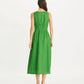 Tory Burch - Pleated Linen Midi Dress
