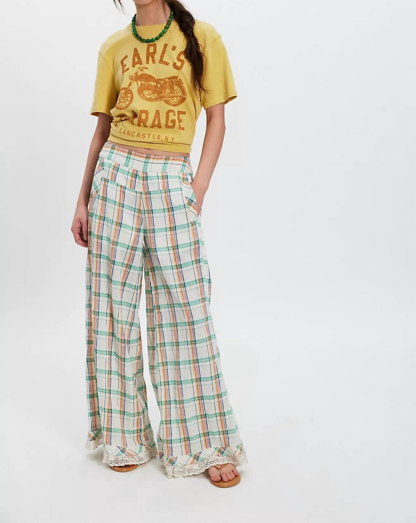 Free People - HOUR GLASS WIDE LEG PANTS