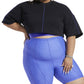 Reebok x Cardi B Plus Size Cropped T-Sweatshirt