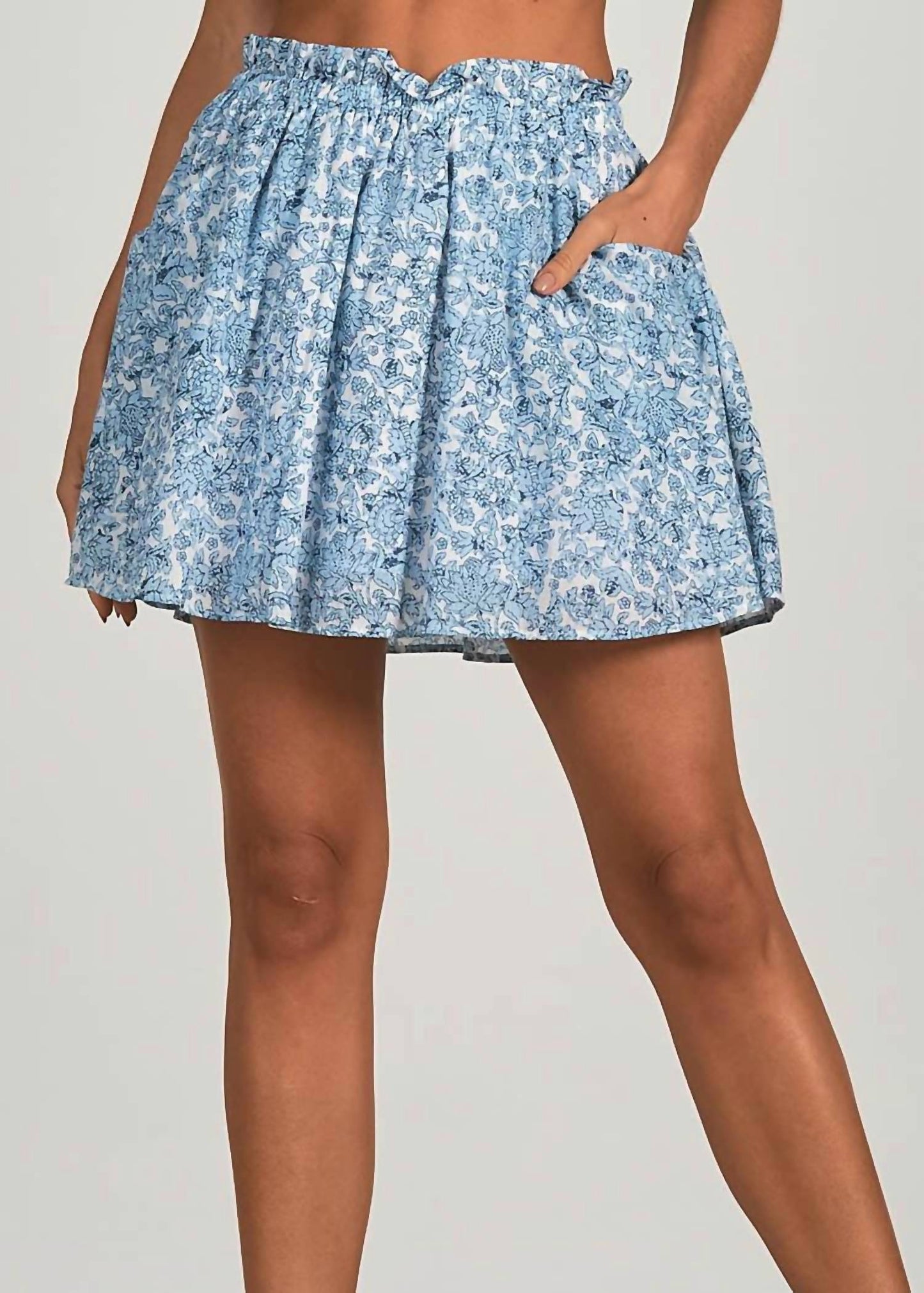 Elan - Evelyn Denim Mini Skirt