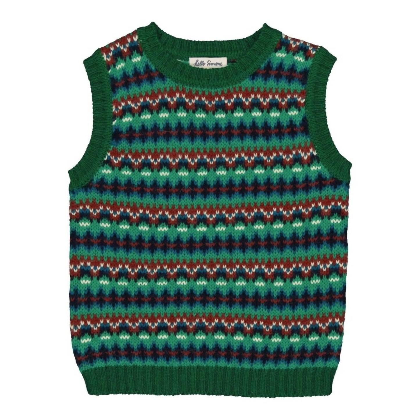 Hello Simone - Débardeur Pablo Fair Isle Sweater Vest