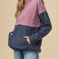 Entro - Color Block Hooded Sweatshirt
