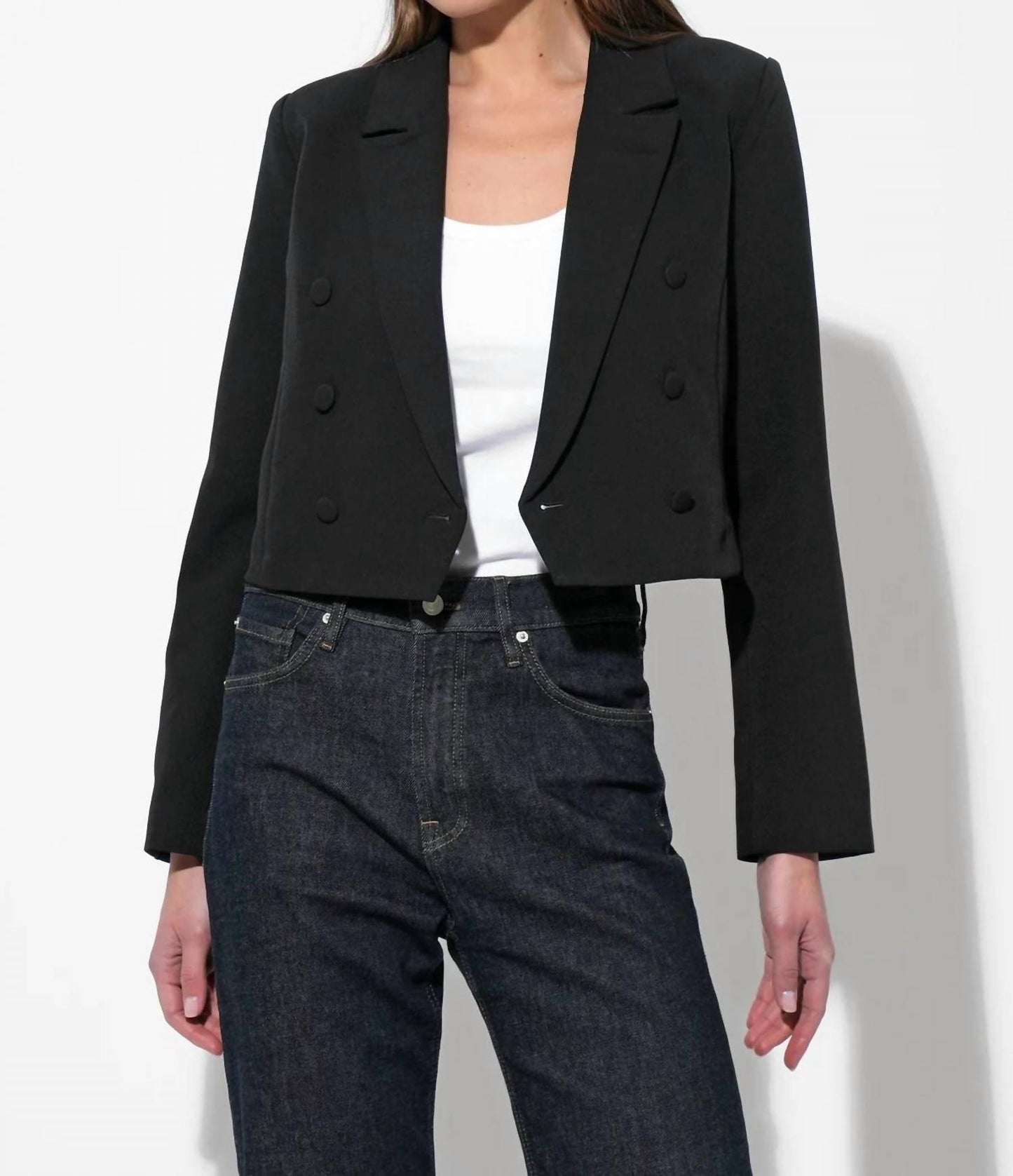 Adelyn Rae - Gretchen Double Breasted Cropped Blazer