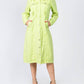 American Bazi - Chic Distressed Denim Button-up Dress