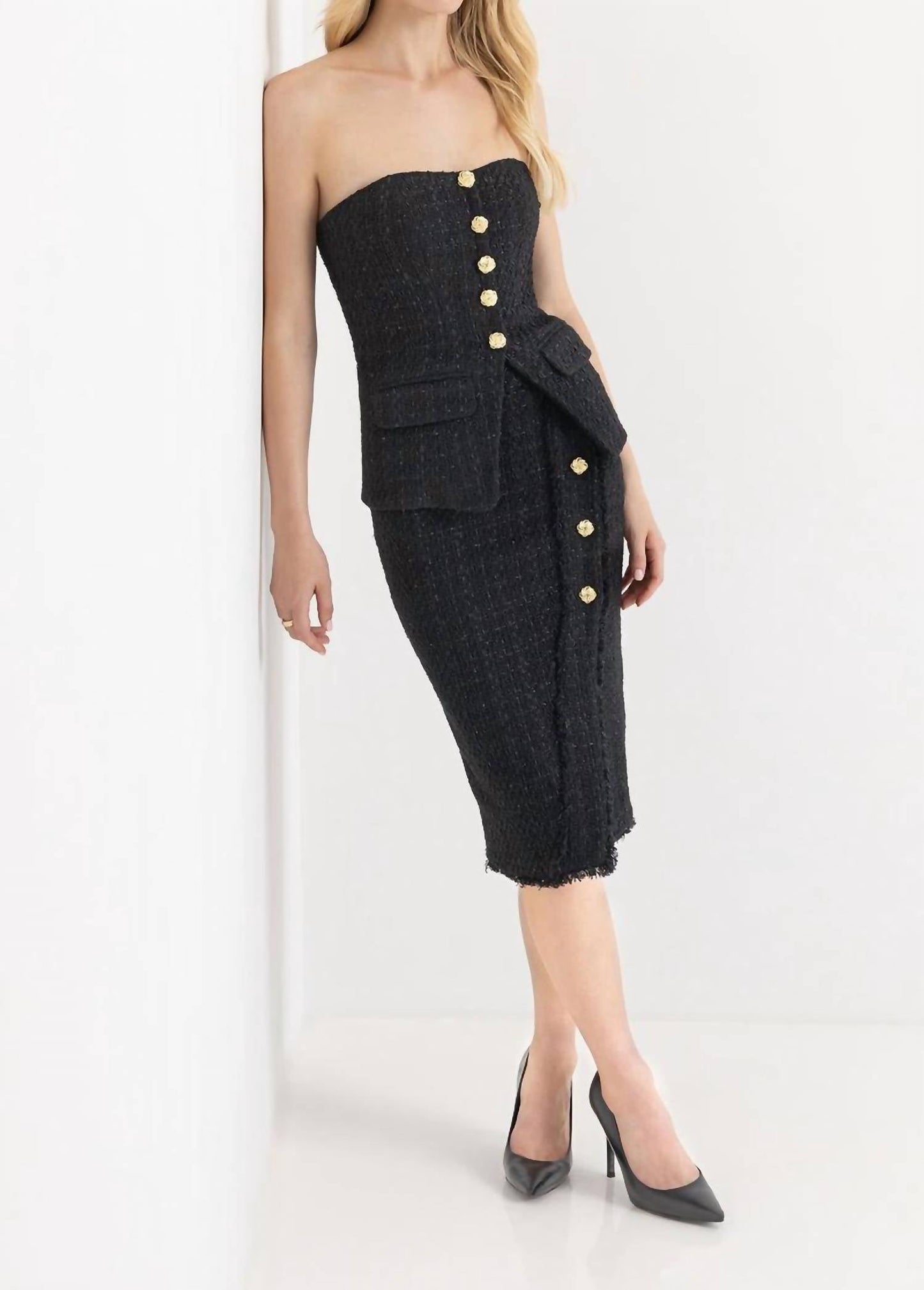 Generation Love - Dio Tweed Midi Skirt