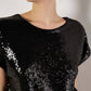 Apricot - Flat Sequin Cropped Tee