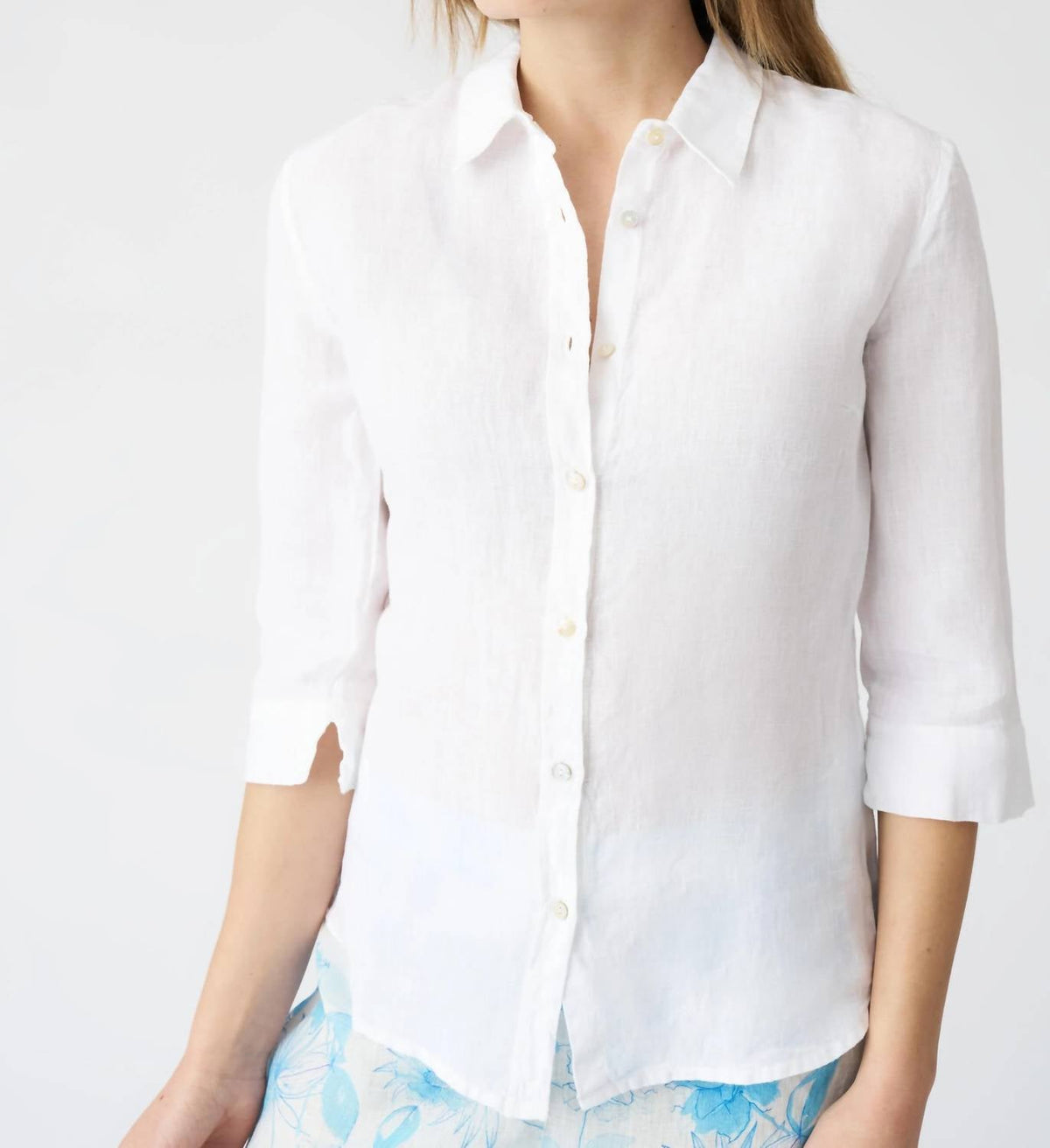 120% Lino - Bria Linen Button-up Shirt