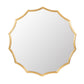 40" Round Sunburst Wall Mirror with Gold Finish