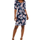 floral-print-elbow-sleeve-sheath-dress