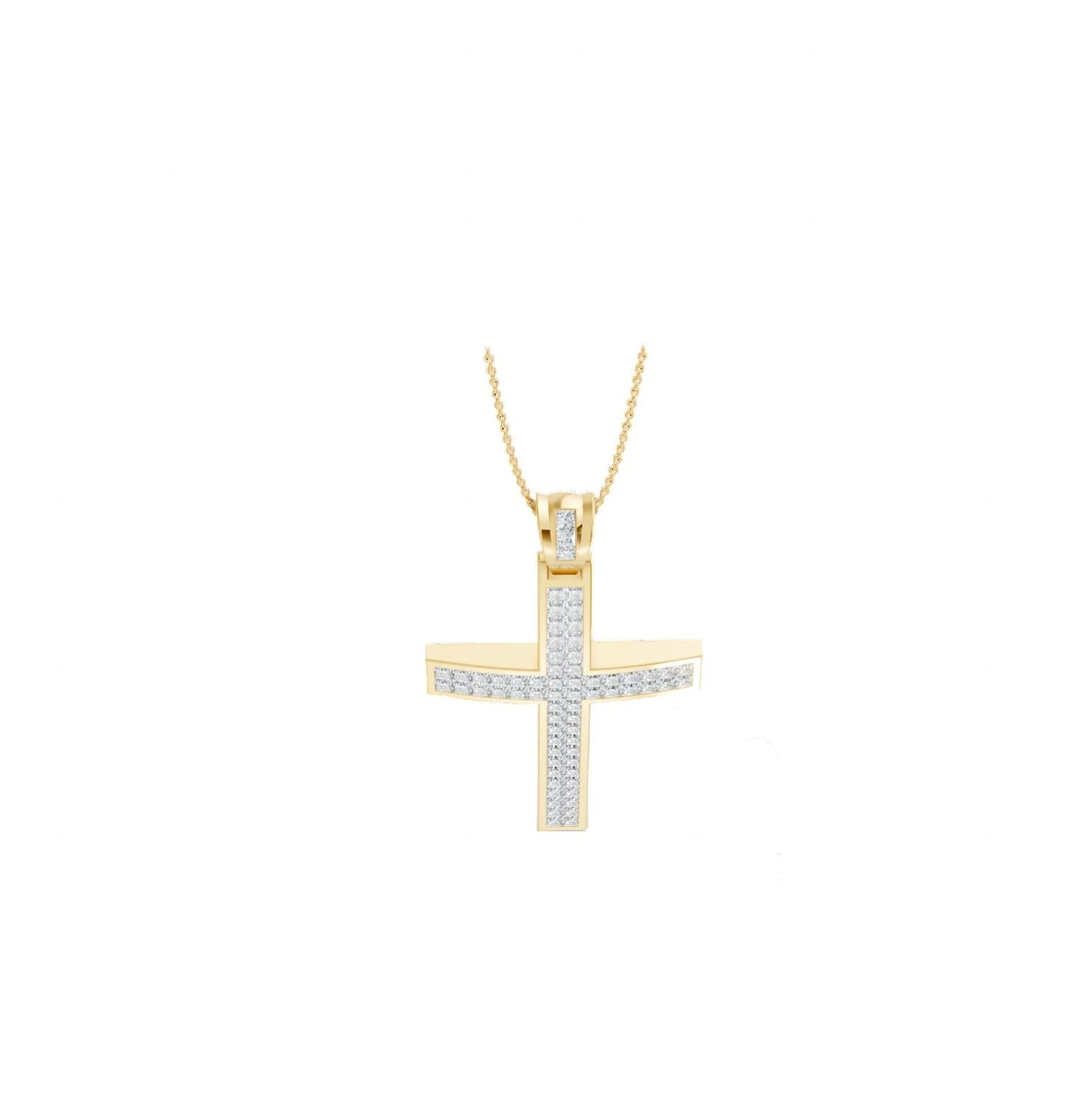 Aamiaa - Women's Natural Diamond Cross Pendant