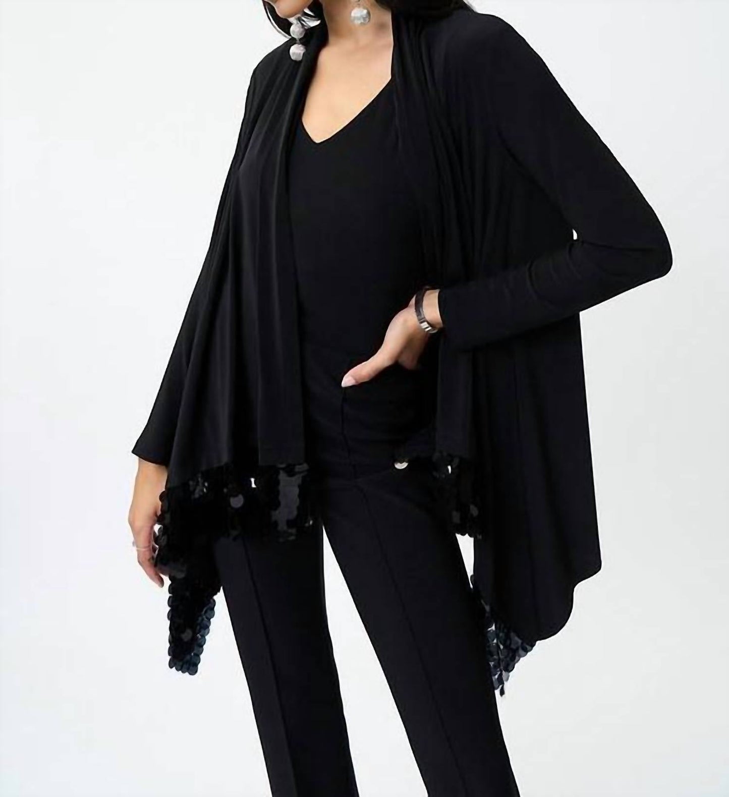 Joseph Ribkoff - Sequin Detail Relaxed Fit Cover-up
