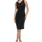 Kensie Women's Velvet Cowlneck Dress