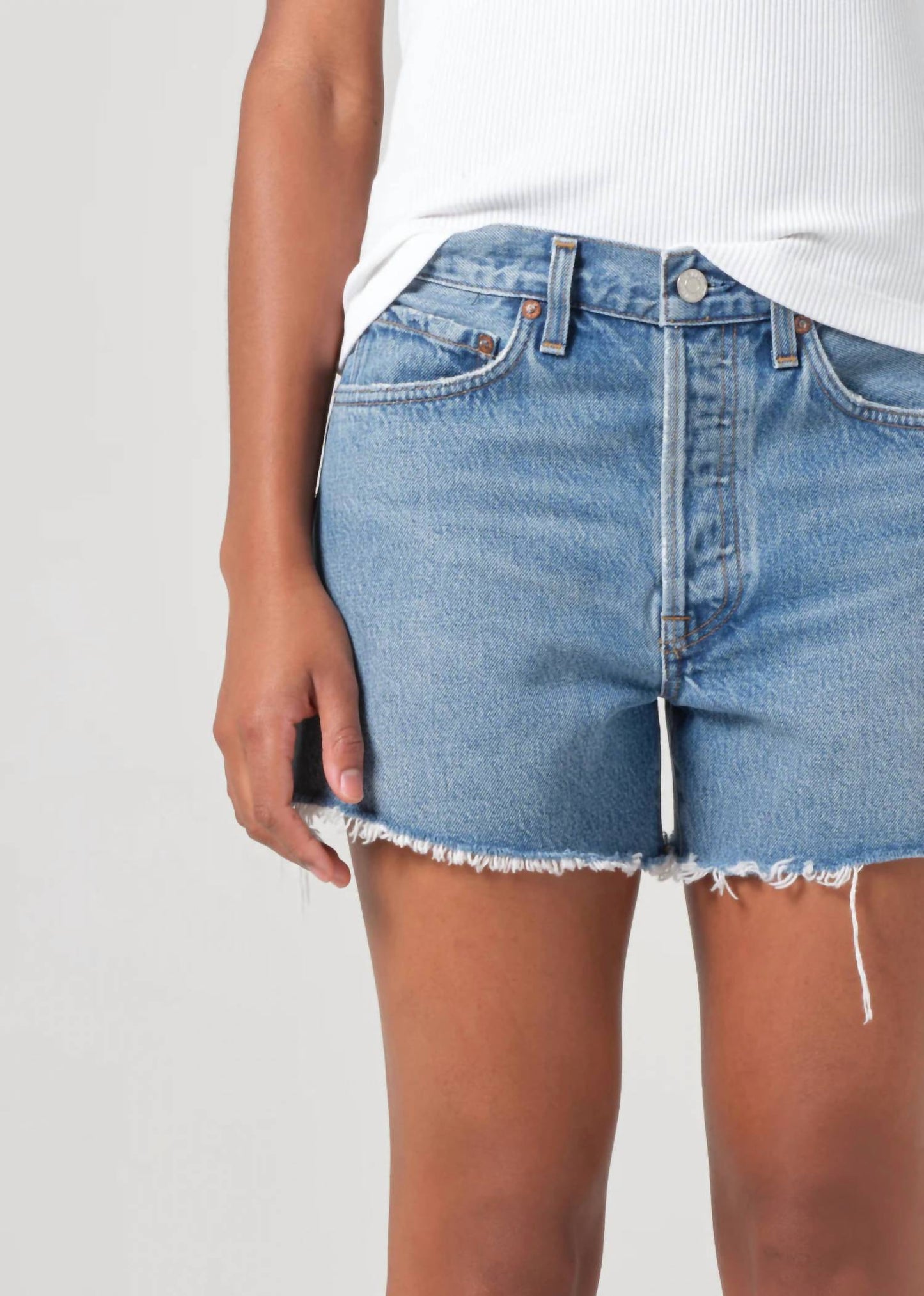 Agolde - Parker Long Jean Shorts