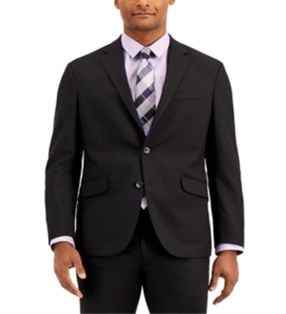 Kenneth Cole Reaction Men's Separate Slim Fit Jacket Black Size 42