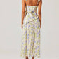 Astr - Rosalina Satin Ruffle Midi Dress