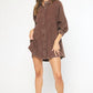 Entro - WASHED DENIM MINI DRESS