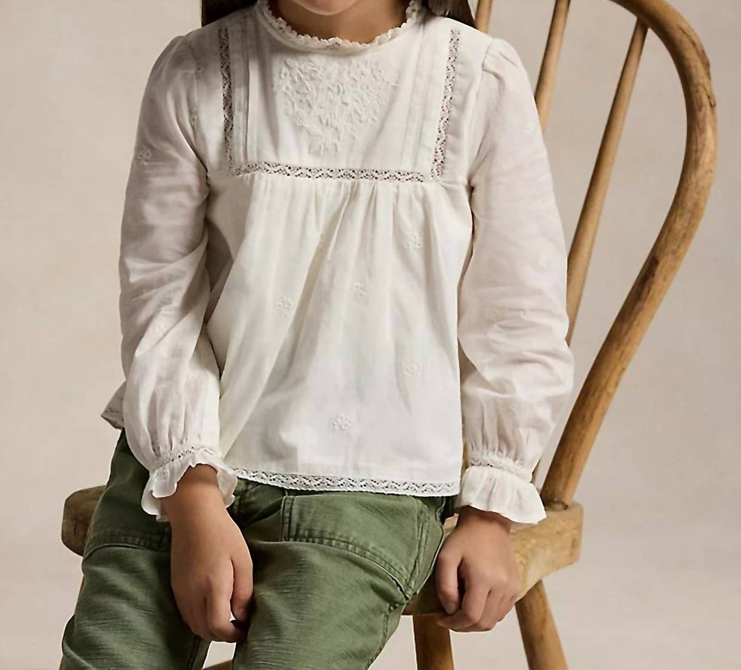 Polo Ralph Lauren - Embroidered Cotton Voile Top