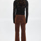 Free People - Vegan Suede Bootcut Pants