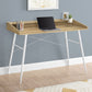 Computer Desk for Home Office, Laptop, Storage Shelves - Natural