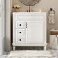Bathroom Vanity With Sink, Cabinet With 2 Drawers And Adjustable Shelf