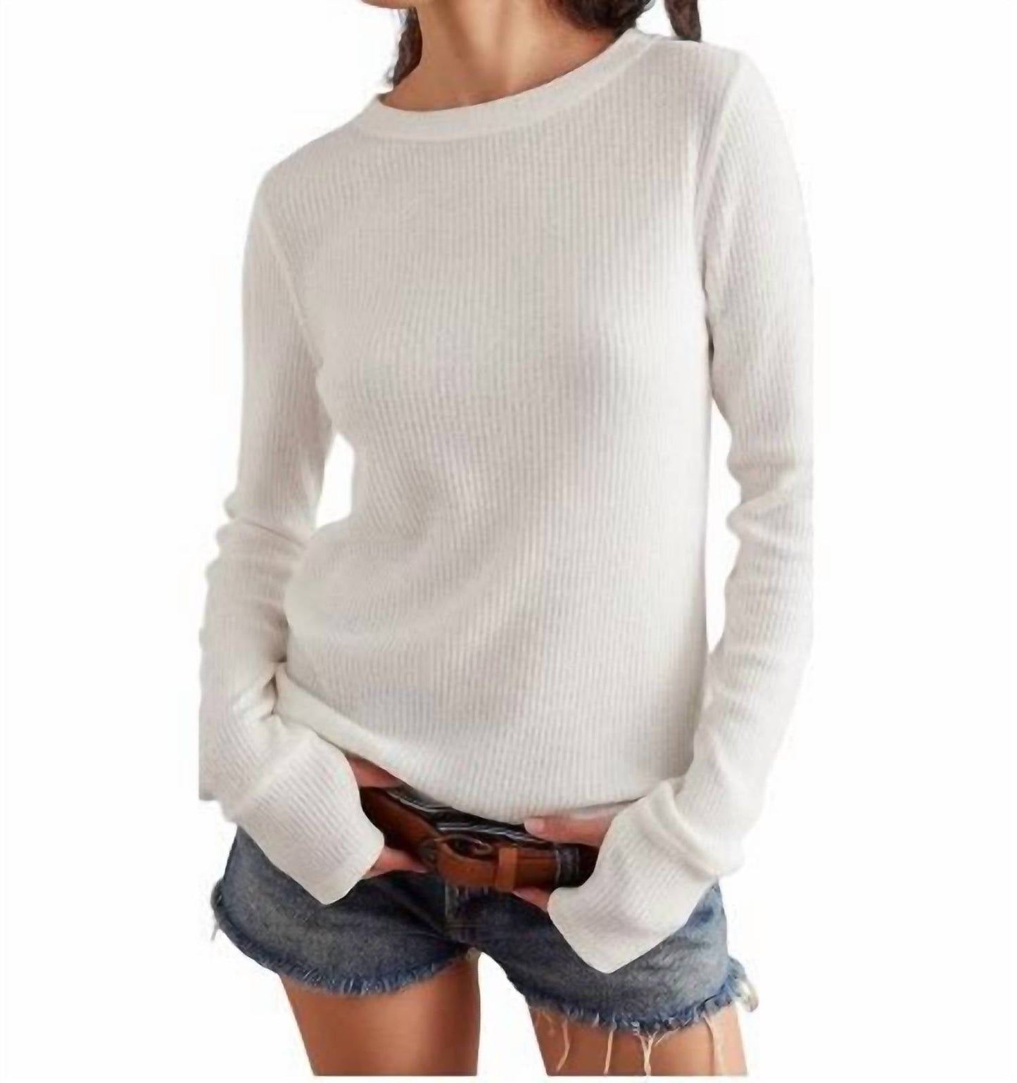 Free People - Honey B Crew Neck Top