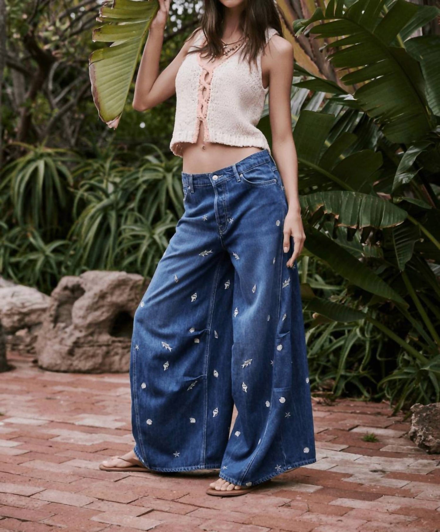 Free People - Westward Embroidered Jeans