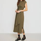 Modern Citizen - Fei Organic Cotton Tie-front Midi Dress
