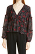 cinq-a-sept-simmons-long-sleeve-top-raspberry-multi
