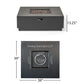 39'' Square Iron Fire Pit - 50,000 BTU