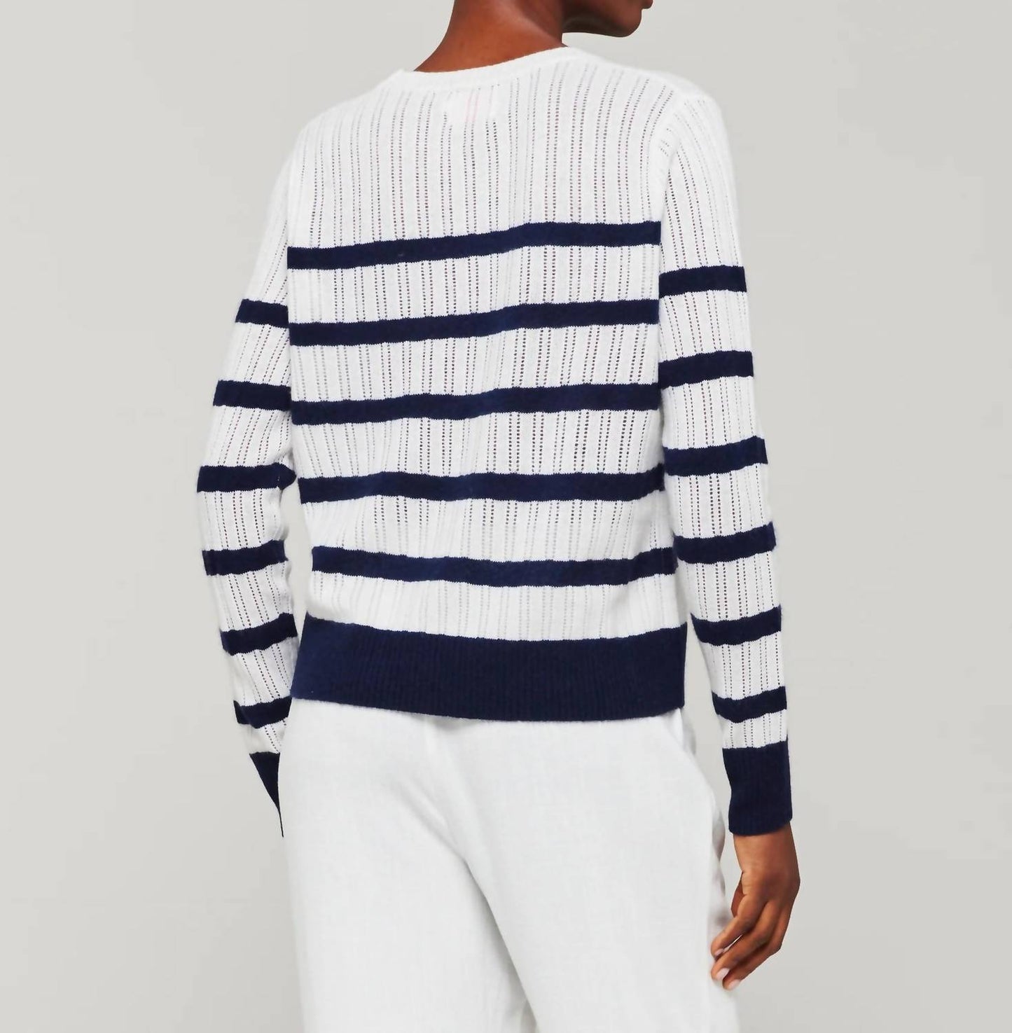 Brodie Cashmere - Breton Stitch Crew Neck