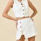 Day + Moon - Wesley Cutout Button Down Vest
