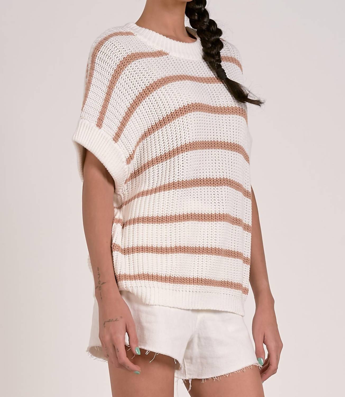 Elan - Crewneck Striped Sweater