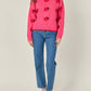 2.7 August Apparel - Strawberry Knit Sweater