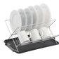 17 inch X Shaped Stainless Steel 2-Tier Dish Rack for Kitchen Counter