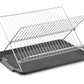 17 inch X Shaped Stainless Steel 2-Tier Dish Rack for Kitchen Counter