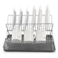17 inch X Shaped Stainless Steel 2-Tier Dish Rack for Kitchen Counter