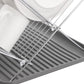 17 inch X Shaped Stainless Steel 2-Tier Dish Rack for Kitchen Counter