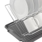 17 inch X Shaped Stainless Steel 2-Tier Dish Rack for Kitchen Counter