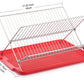17 inch X Shaped Stainless Steel 2-Tier Dish Rack for Kitchen Counter