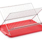 17 inch X Shaped Stainless Steel 2-Tier Dish Rack for Kitchen Counter