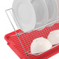 17 inch X Shaped Stainless Steel 2-Tier Dish Rack for Kitchen Counter