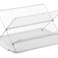 17 inch X Shaped Stainless Steel 2-Tier Dish Rack for Kitchen Counter