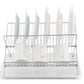 17 inch X Shaped Stainless Steel 2-Tier Dish Rack for Kitchen Counter