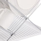 17 inch X Shaped Stainless Steel 2-Tier Dish Rack for Kitchen Counter