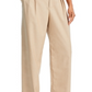 Wayf Pinstripe Pleated Trousers White