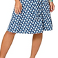 Leota Women's Brittany Dress in Sunrise Geo Sea of Belize Marshmallow Blue Size S