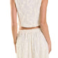 2.7 August Apparel - Floral Lace Vest