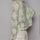 Pol - Cropped Long Sleeve Crocheted Cardigan